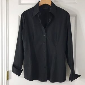 New York & Company Tops - Black stretch cotton blouse NWT New York & Company Tops - Black stretch cotton blouse NWT